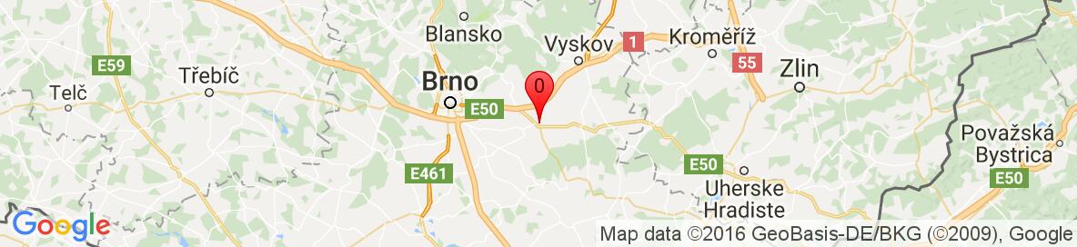Mapa Slavkov u Brna. More detailed map is available only for registered users. Please register or log in.