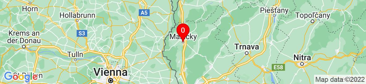 Mapa Malacky, Bratislavský kraj, Slovensko. More detailed map is available only for registered users. Please register or log in.