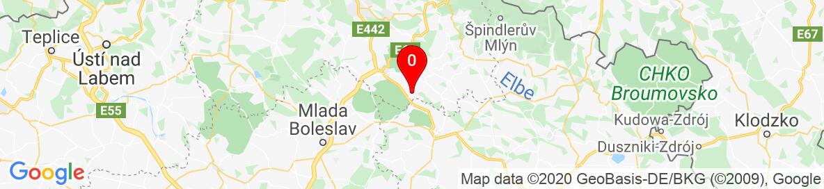 Mapa Rovensko pod Troskami, Liberecký kraj, ČR. More detailed map is available only for registered users. Please register or log in.