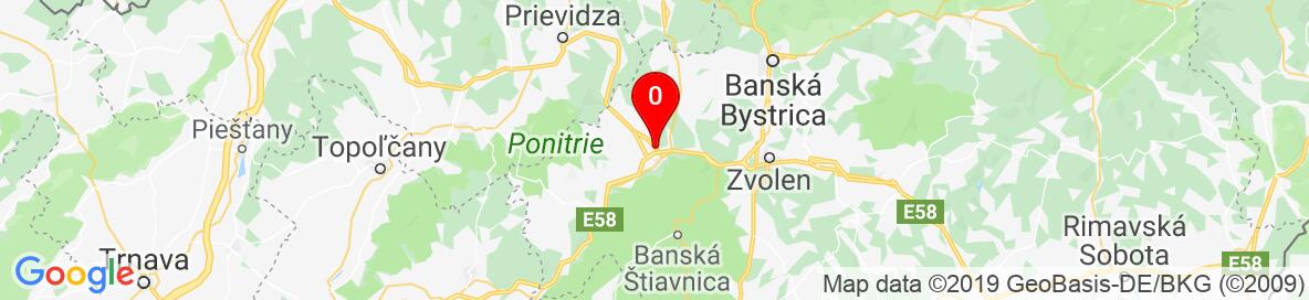 Mapa Žiar nad Hronom, Banskobystrický kraj, Slovensko. More detailed map is available only for registered users. Please register or log in.