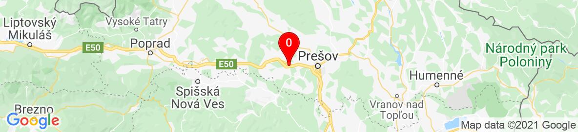 Mapa Chminianska Nová Ves, Prešov, Prešovský kraj, Slovensko. More detailed map is available only for registered users. Please register or log in.