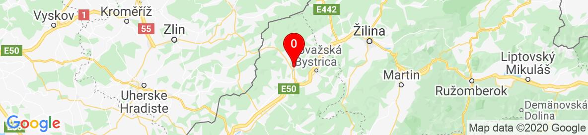 Mapa Púchov, Trenčiansky kraj, Slovensko. More detailed map is available only for registered users. Please register or log in.