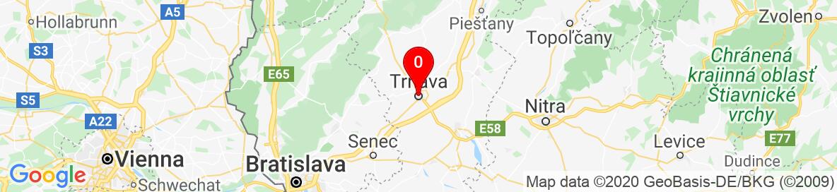 Mapa Trnava. More detailed map is available only for registered users. Please register or log in.