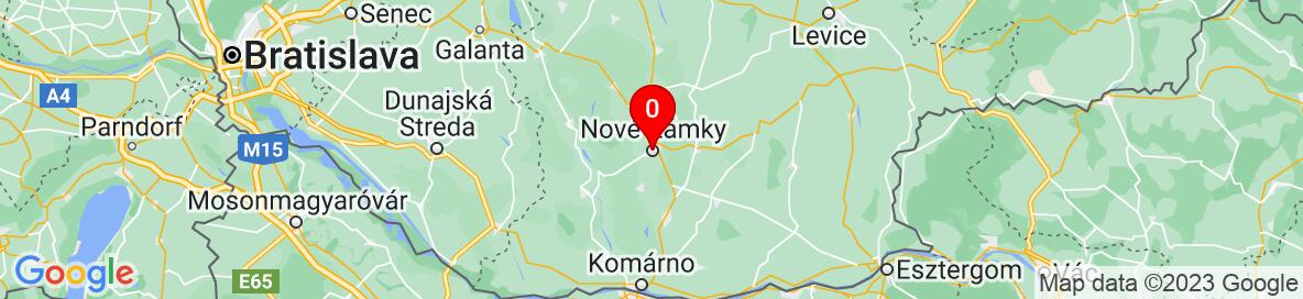 Mapa Nové Zámky. More detailed map is available only for registered users. Please register or log in.