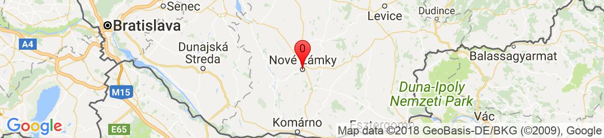 Mapa Nové Zámky. More detailed map is available only for registered users. Please register or log in.