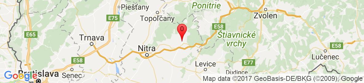Mapa Zlaté Moravce, Slovensko. More detailed map is available only for registered users. Please register or log in.