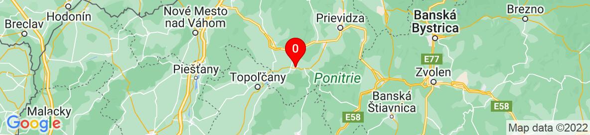 Mapa Partizánske, Trenčiansky kraj, Slovensko. More detailed map is available only for registered users. Please register or log in.