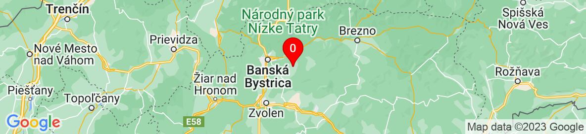 Mapa Poniky, Banská Bystrica, Banskobystrický kraj, Slovensko. More detailed map is available only for registered users. Please register or log in.
