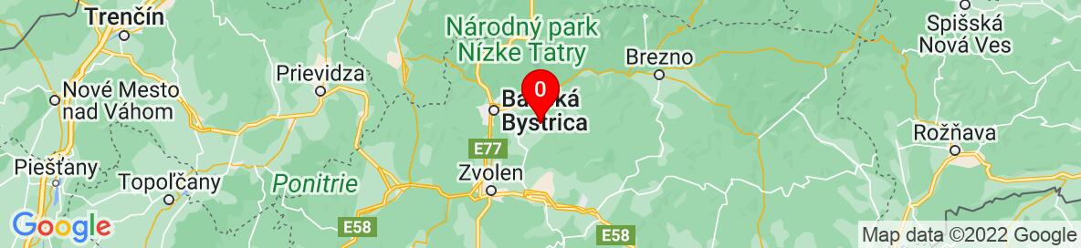 Mapa Poniky, Banská Bystrica, Banskobystrický kraj, Slovensko. More detailed map is available only for registered users. Please register or log in.