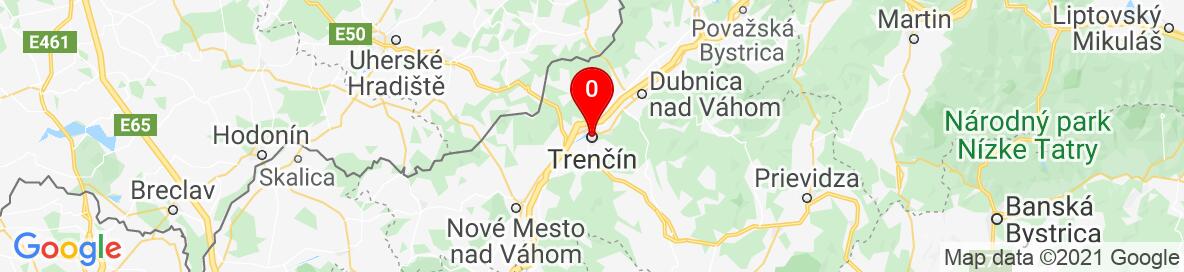 Mapa Trenčín. More detailed map is available only for registered users. Please register or log in.