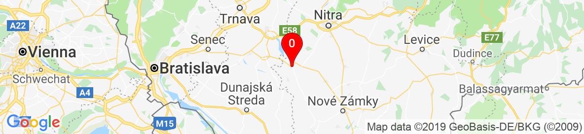 Mapa Šaľa, Nitriansky kraj, Slovensko. More detailed map is available only for registered users. Please register or log in.