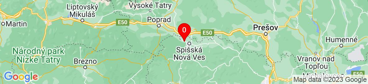 Mapa Smižany, Spišská Nová Ves, Košický kraj, Slovensko. More detailed map is available only for registered users. Please register or log in.