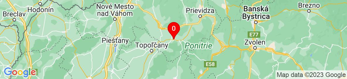Mapa Partizánske, Trenčiansky kraj, Slovensko. More detailed map is available only for registered users. Please register or log in.