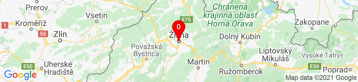 Mapa Žilina. More detailed map is available only for registered users. Please register or log in.